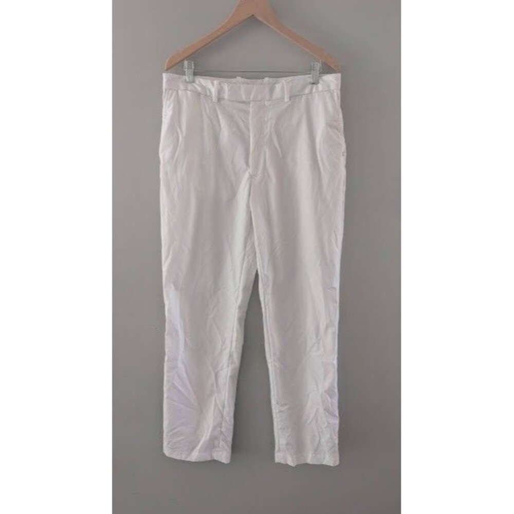 RLX Polo Ralph Lauren White Tailor Fit Performance Golf Pants Mens 34x34 Stretch